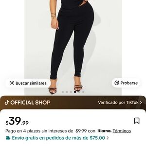 Fashion Nova Classic Black Leggings